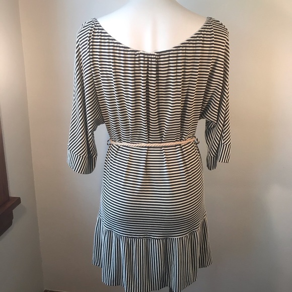 Anthropologie Hazel Dress, Stripes, Rope Bead Belt - Picture 9 of 13